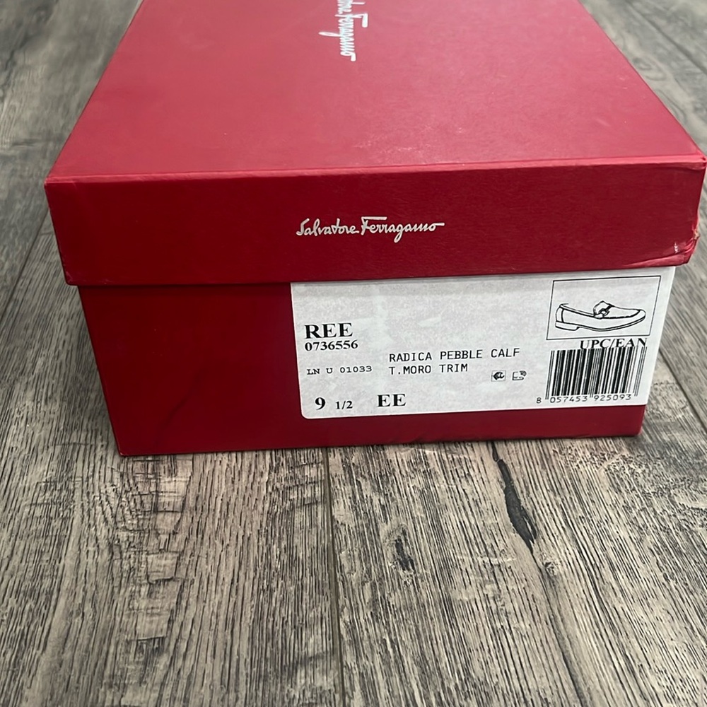 Salvatore Ferragamo Radica Pebble Calf